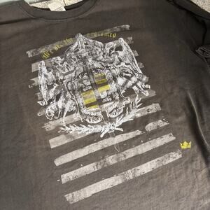 Vintage Y2K Brown Affliction Style Shirt We Are The Redeemed 2X
